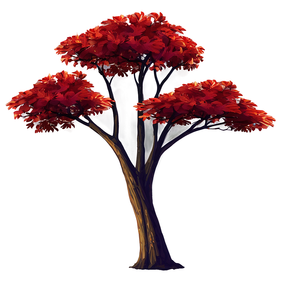 Autumn Red Tree Image Png 91 PNG image