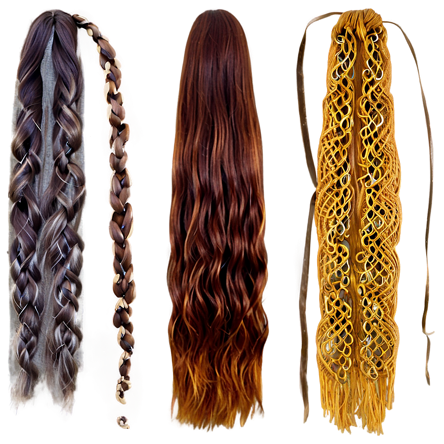 Autumn Tones Long Hair Png 4 PNG image