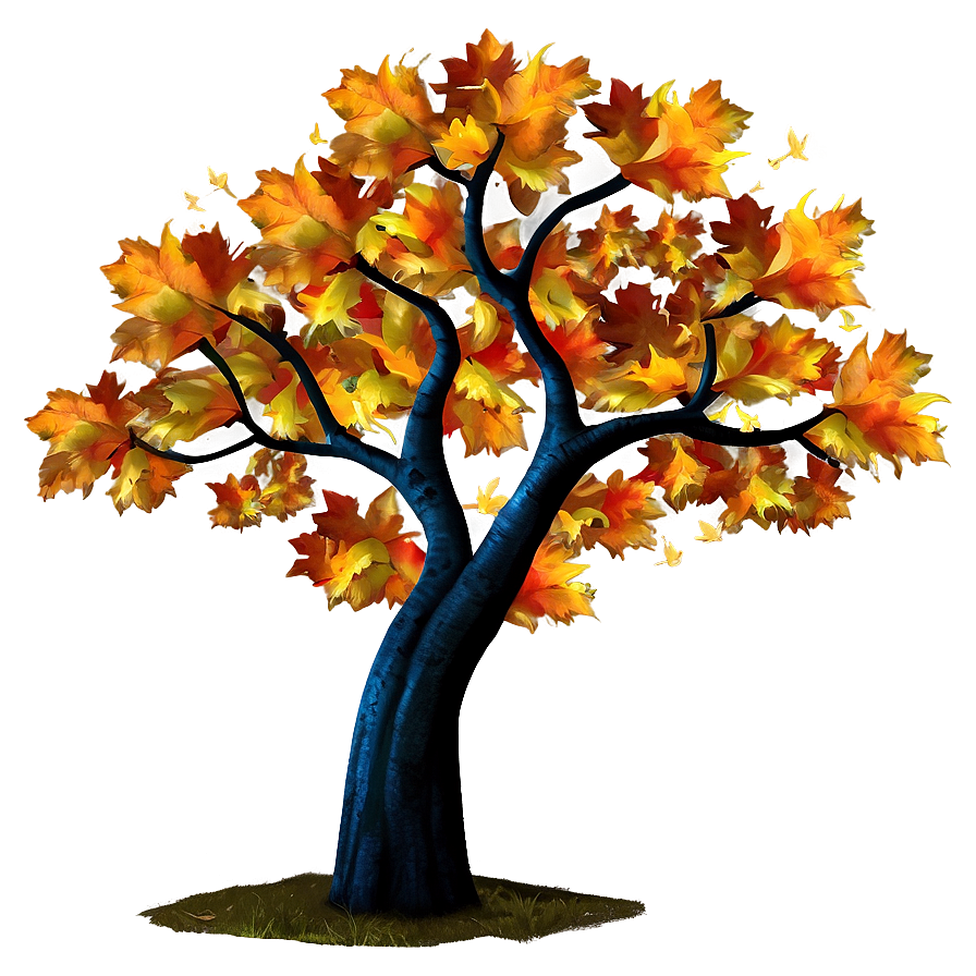 Autumn Tree At Night Png 06122024 PNG image