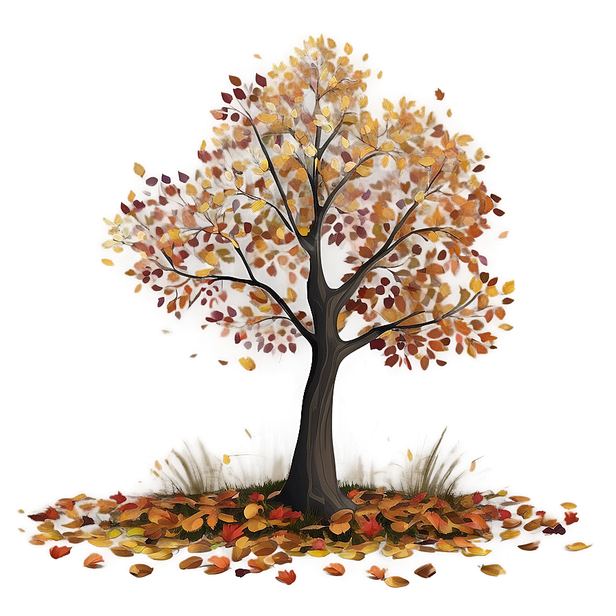 Autumn Tree Landscape Png Jay PNG image