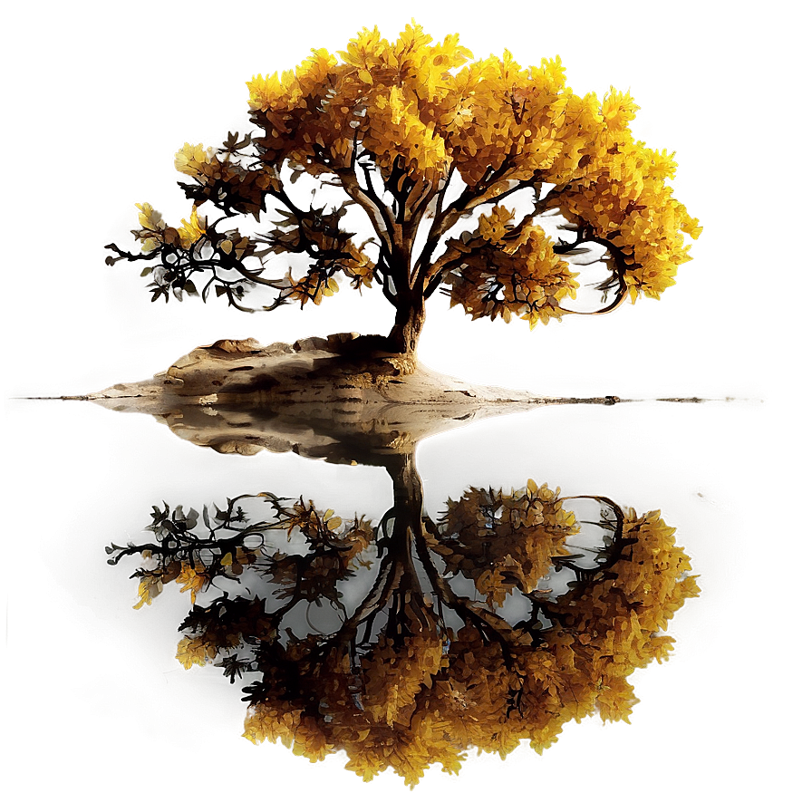 Autumn Tree Reflection Png Ead65 PNG image