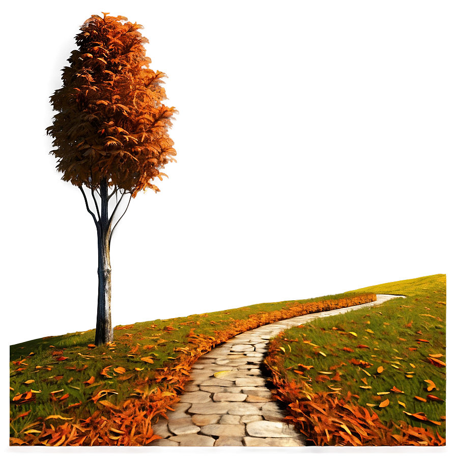 Autumn Tree With Pathway Png 53 PNG image