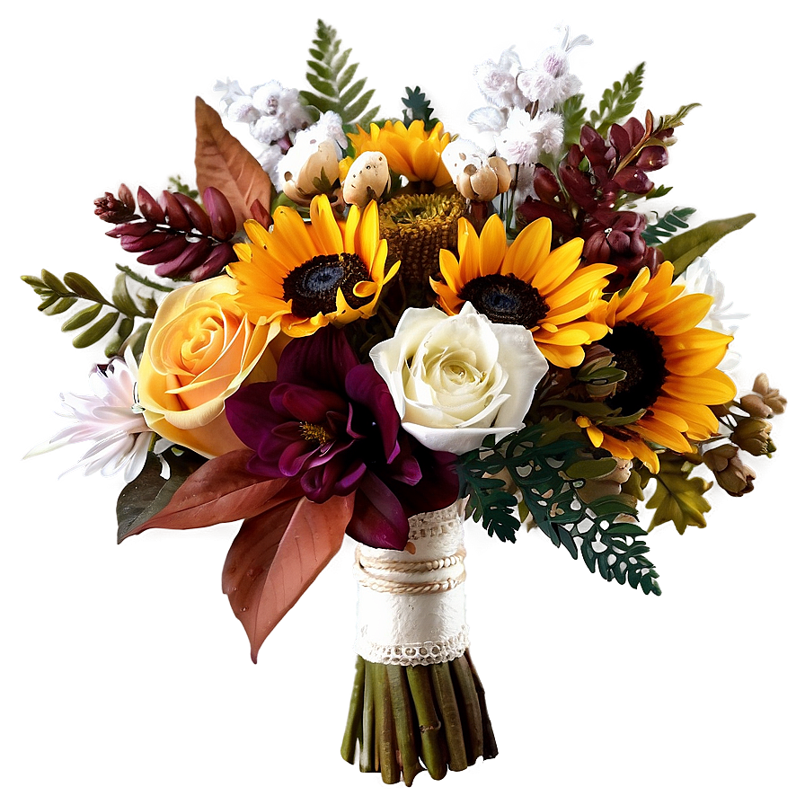 Autumn Wedding Bouquets Png Vns53 PNG image