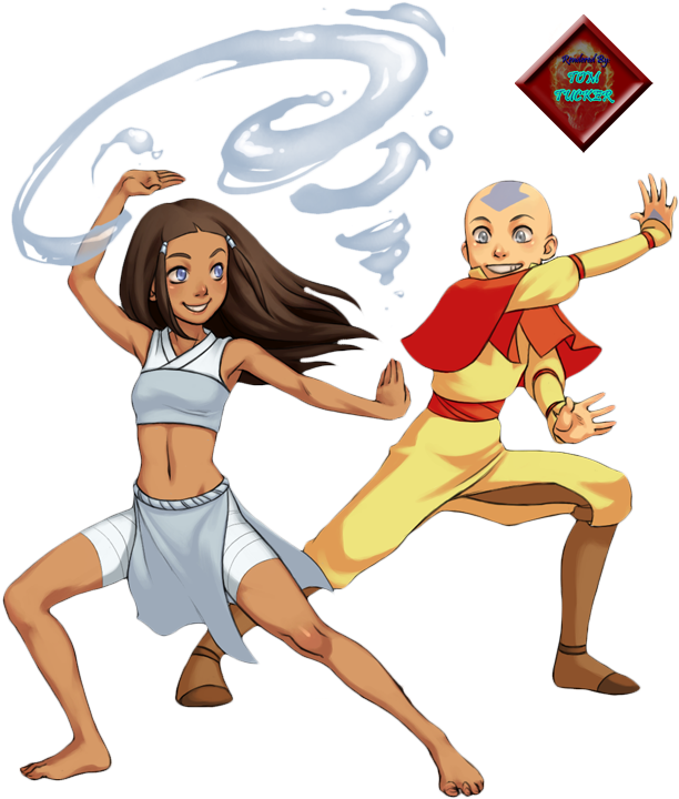 Avatar Aangand Waterbender Fanart PNG image