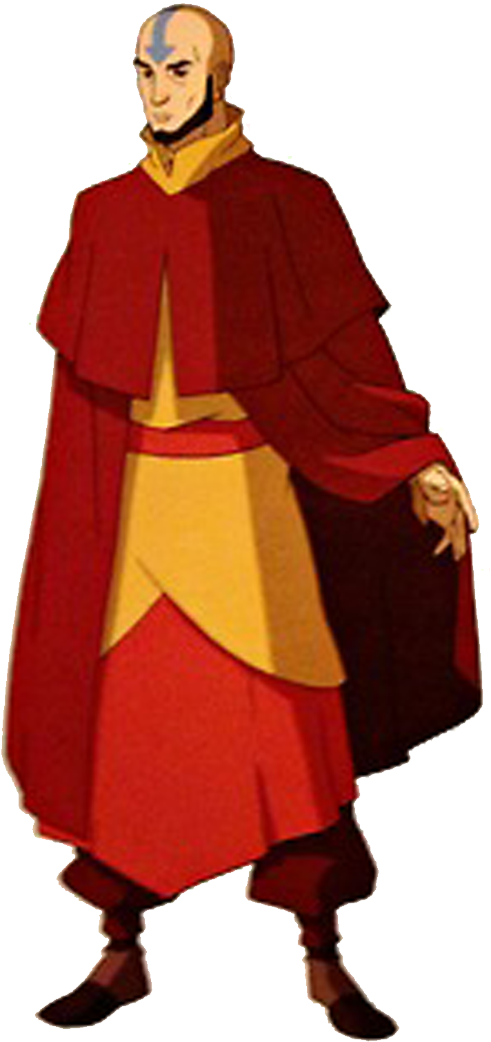 Avatar Aangin Fire Nation Robes PNG image