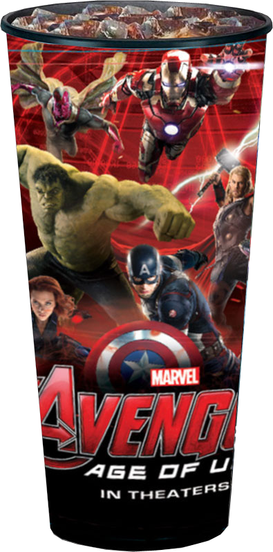 Avengers Ageof Ultron Promotional Cup PNG image