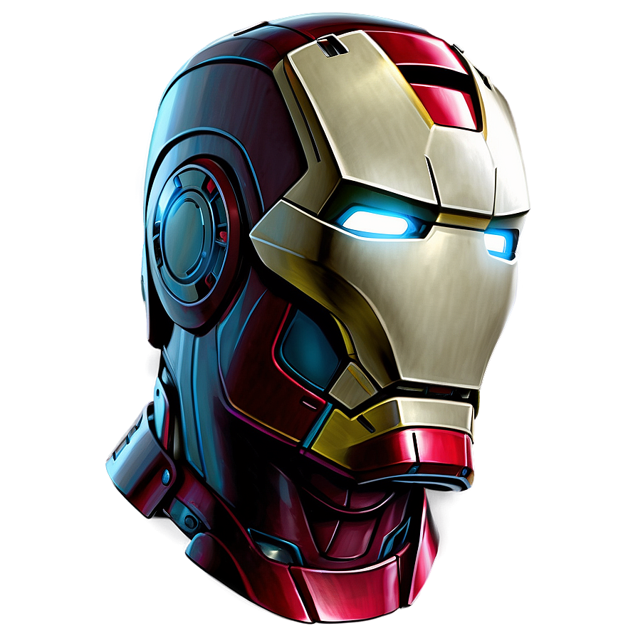 Avengers Iron Man Helmet Profile Png 06122024 PNG image