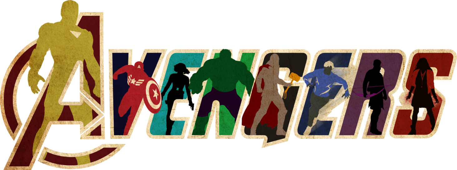 Avengers Silhouette Logo PNG image