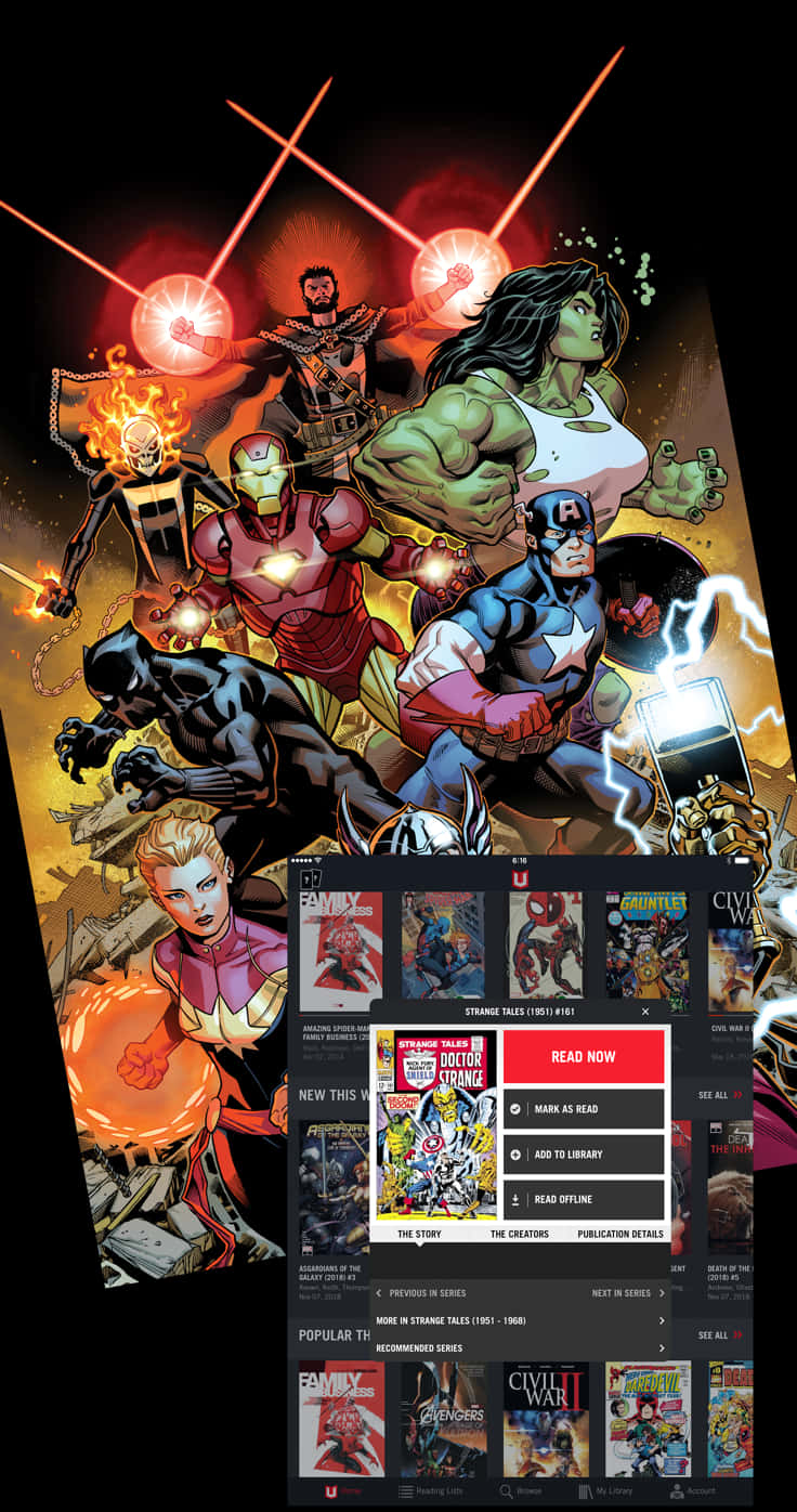 Avengers_ Team_ Action_ Comic_ Artwork PNG image