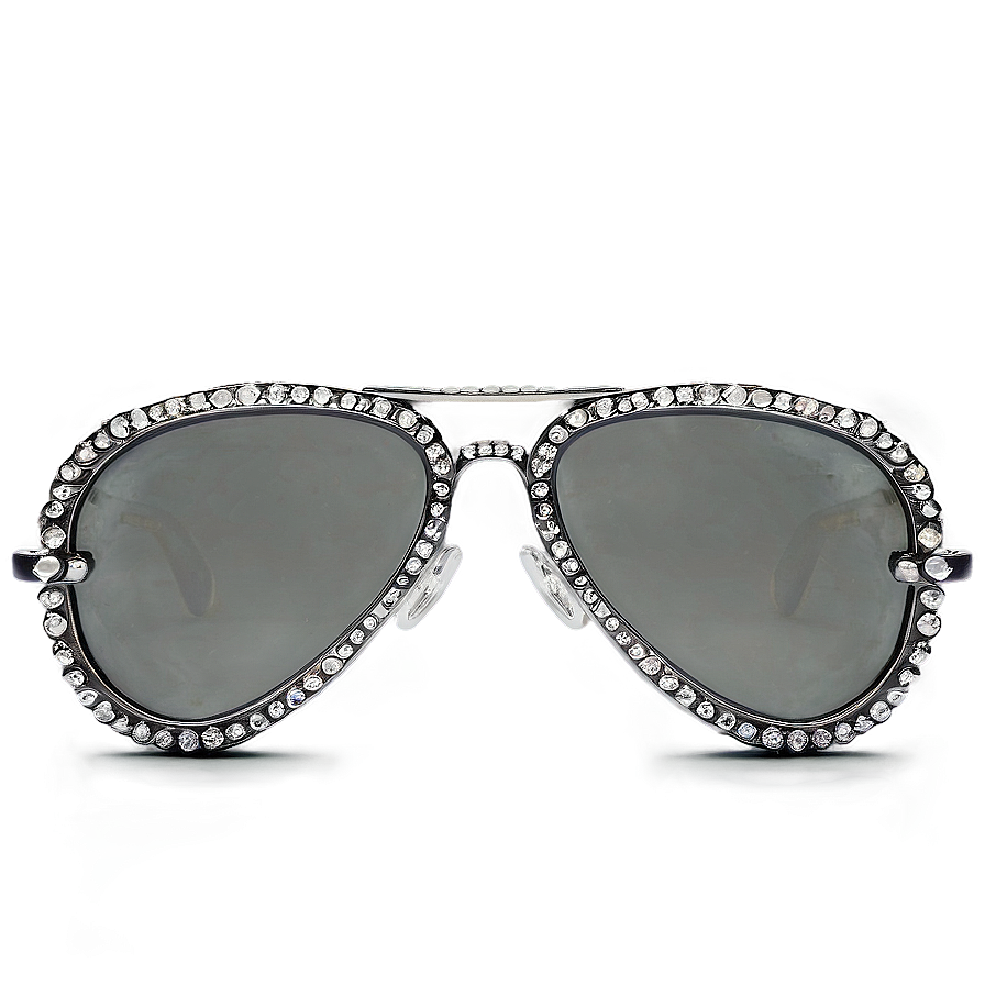 Aviator Glasses With Diamond Trim Png Wxd32 PNG image