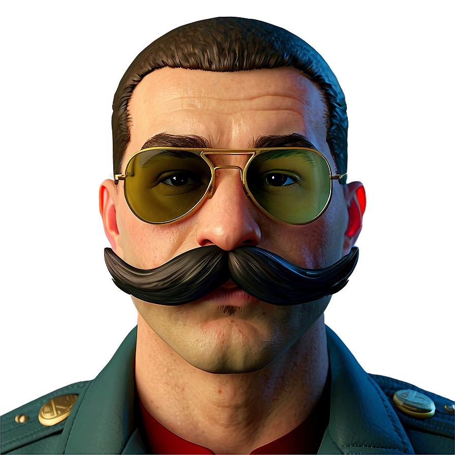 Aviator Pilot Mustache Png 44 PNG image