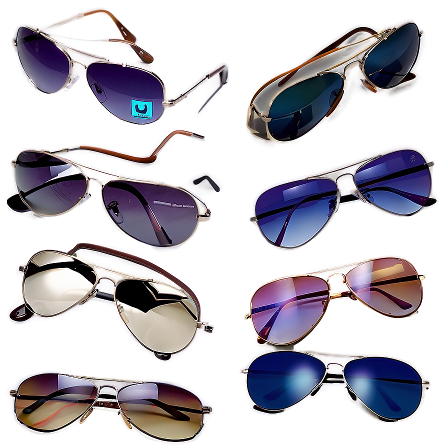 Aviators With Gradient Lenses Png Rof PNG image