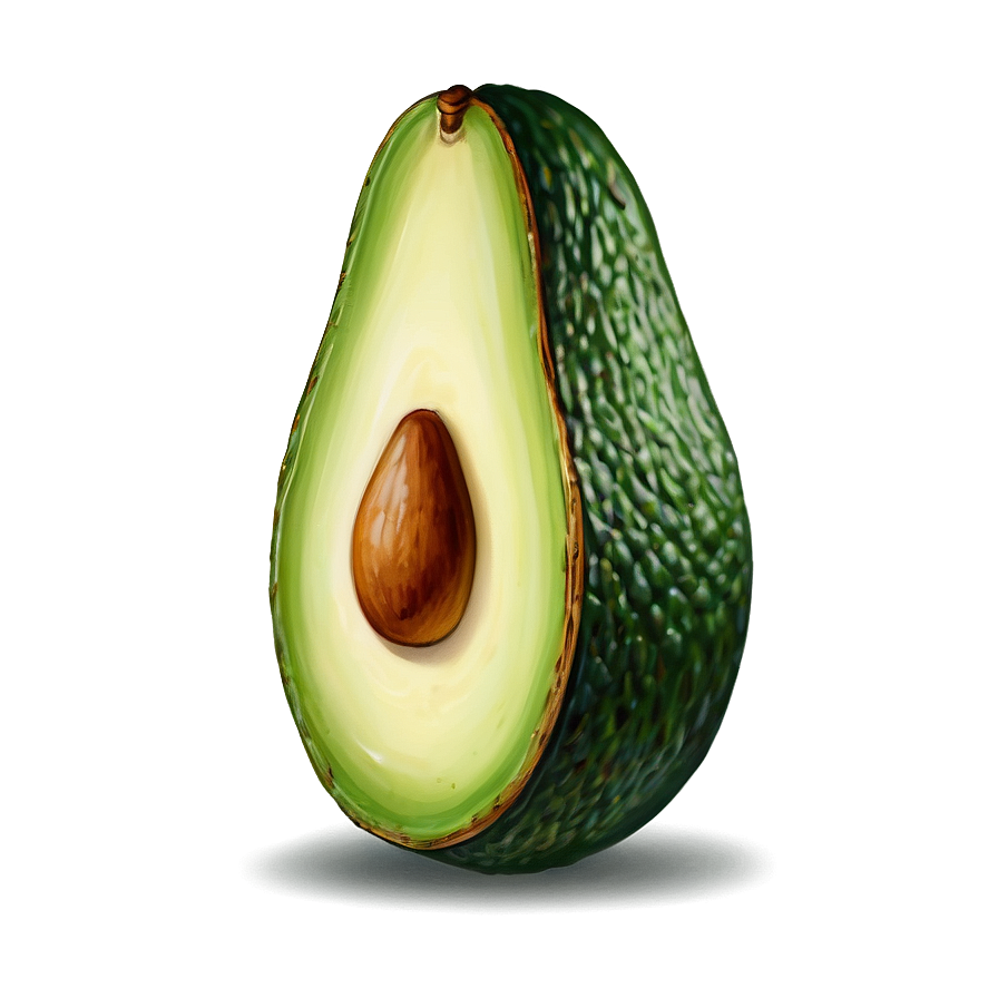 Avocado Illustration Png Act9 PNG image