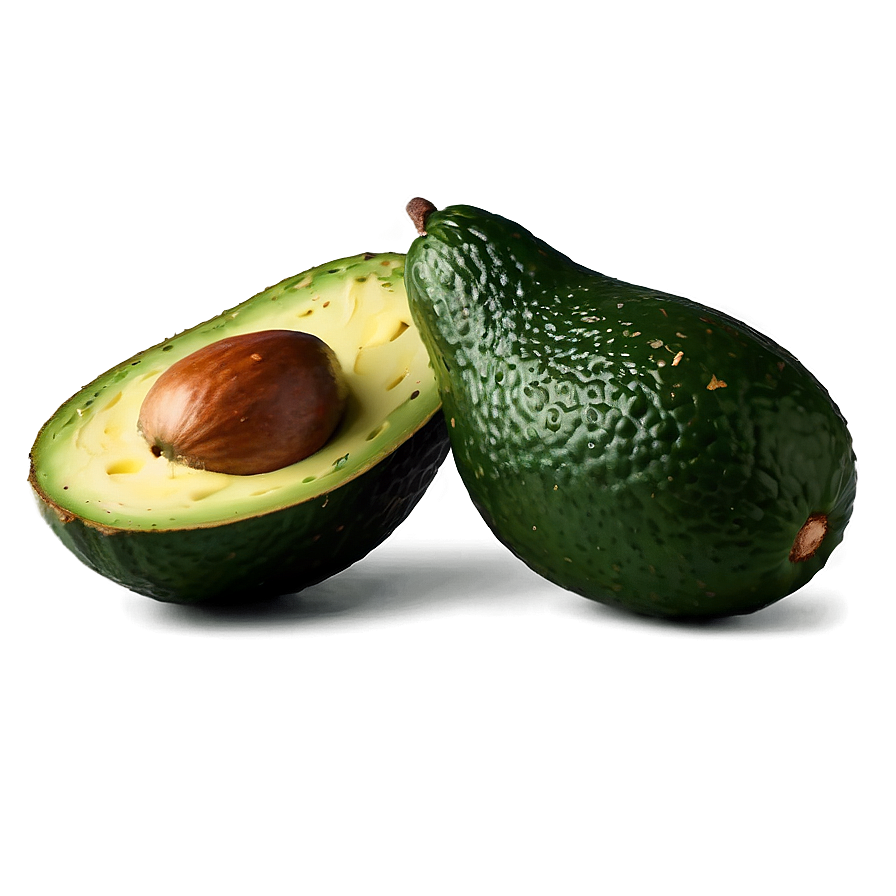 Avocado With Leaf Png 05242024 PNG image