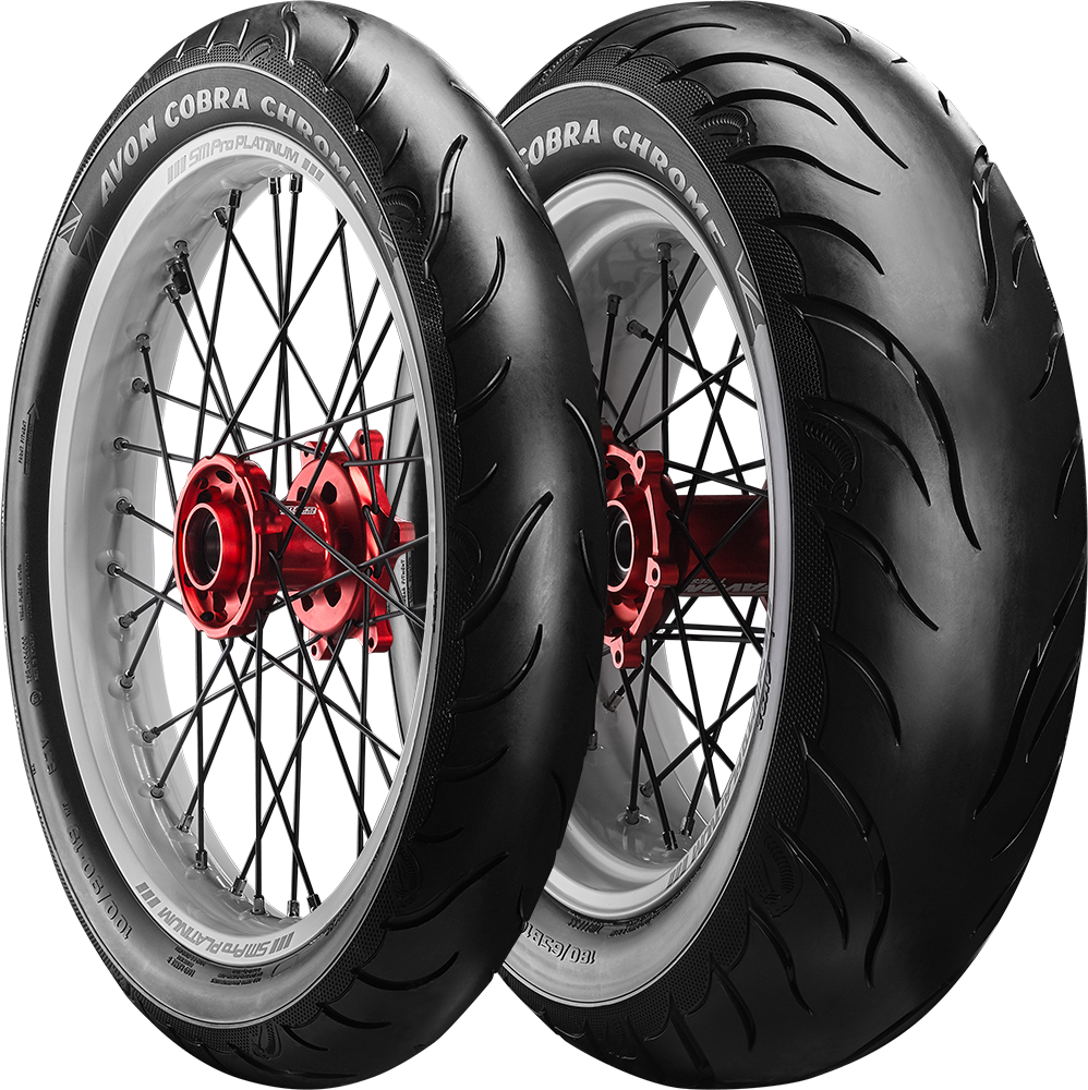 Avon Cobra Chrome Motorcycle Tyres PNG image