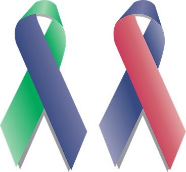 Awareness Ribbons Dual Colors PNG image