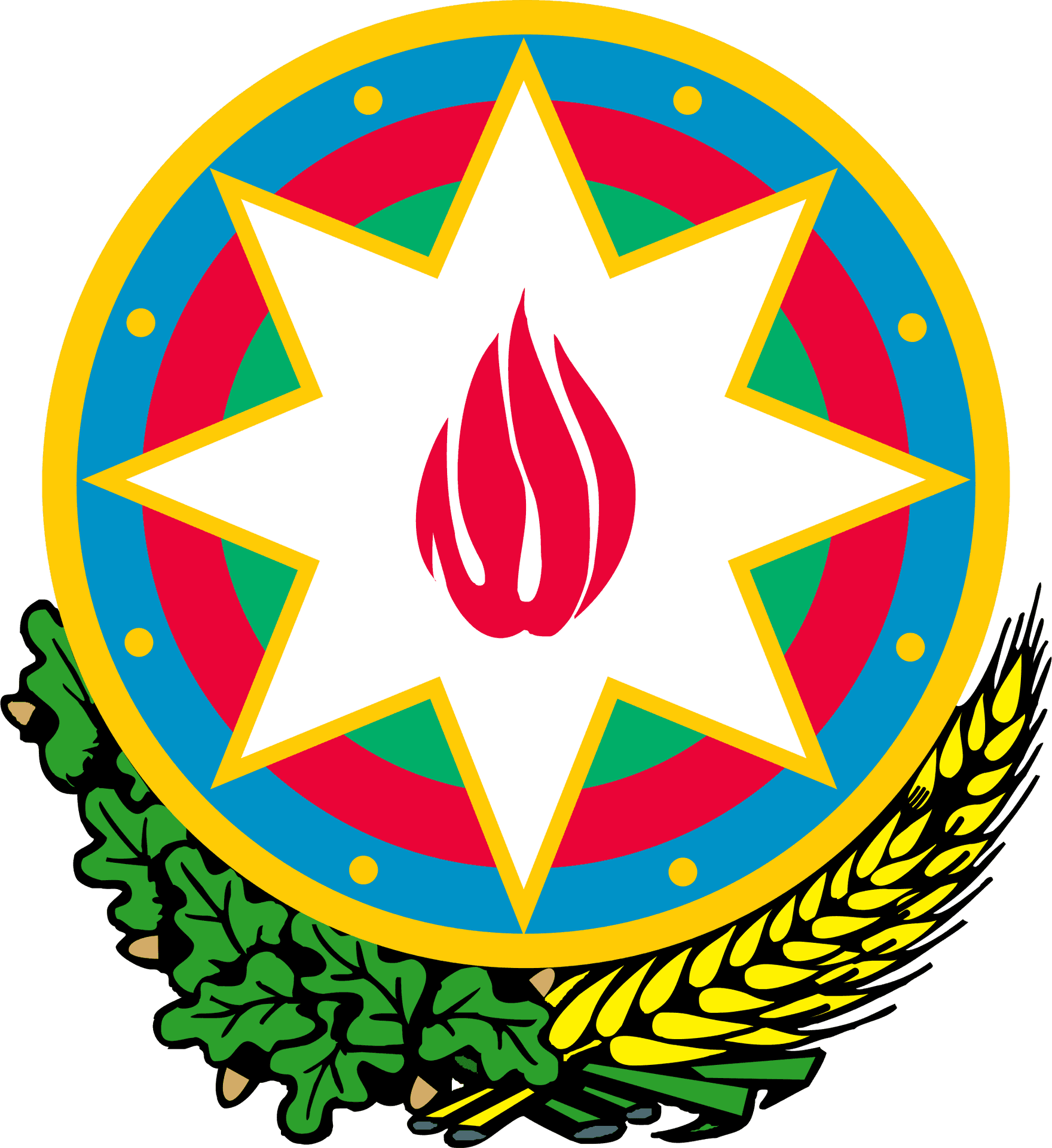 Azerbaijan Ministryof Defense Emblem PNG image