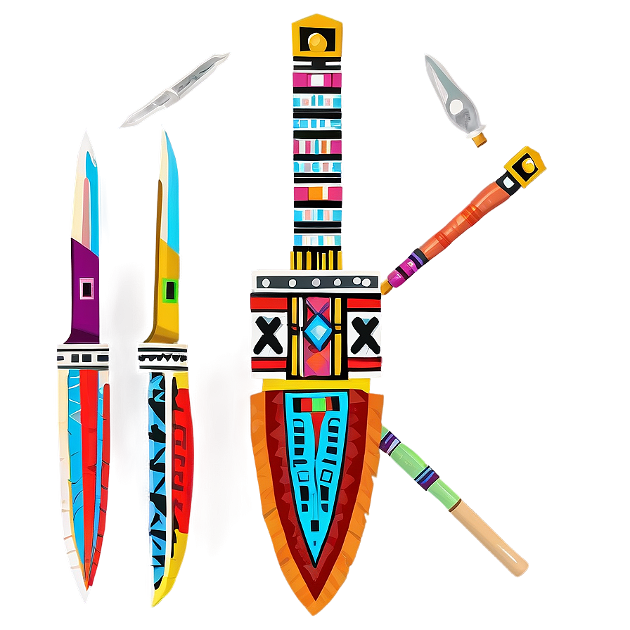 Aztec Ceremonial Knife Png Qhg PNG image