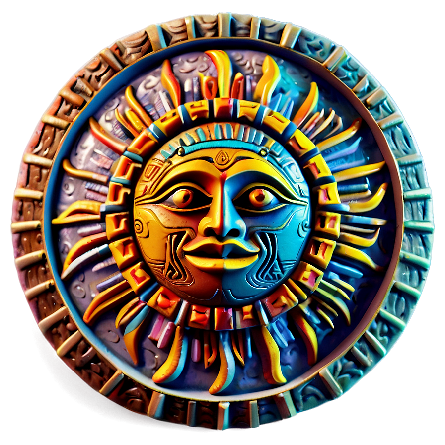 Aztec Sun Stone Png 06202024 PNG image