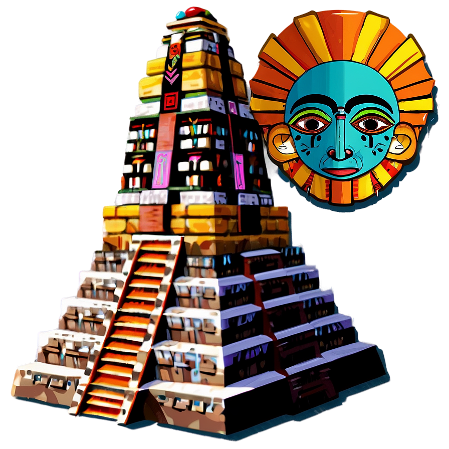 Aztec Temples Png Ofl PNG image