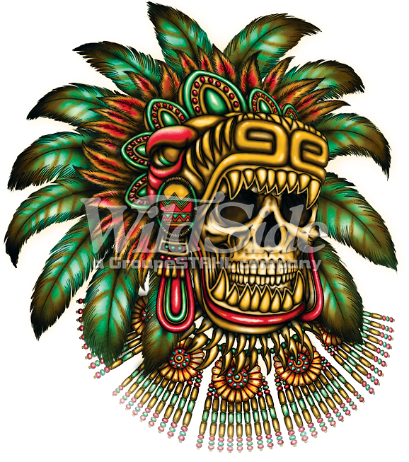 Aztec_ Warrior_ Artwork PNG image