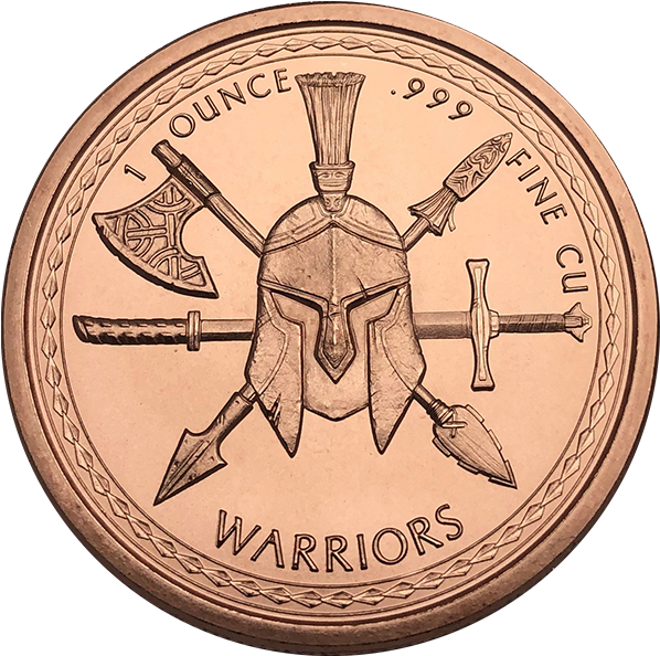 Aztec Warrior Coin Design PNG image