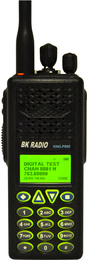 B K Radio K N G P800 Handheld Transceiver PNG image