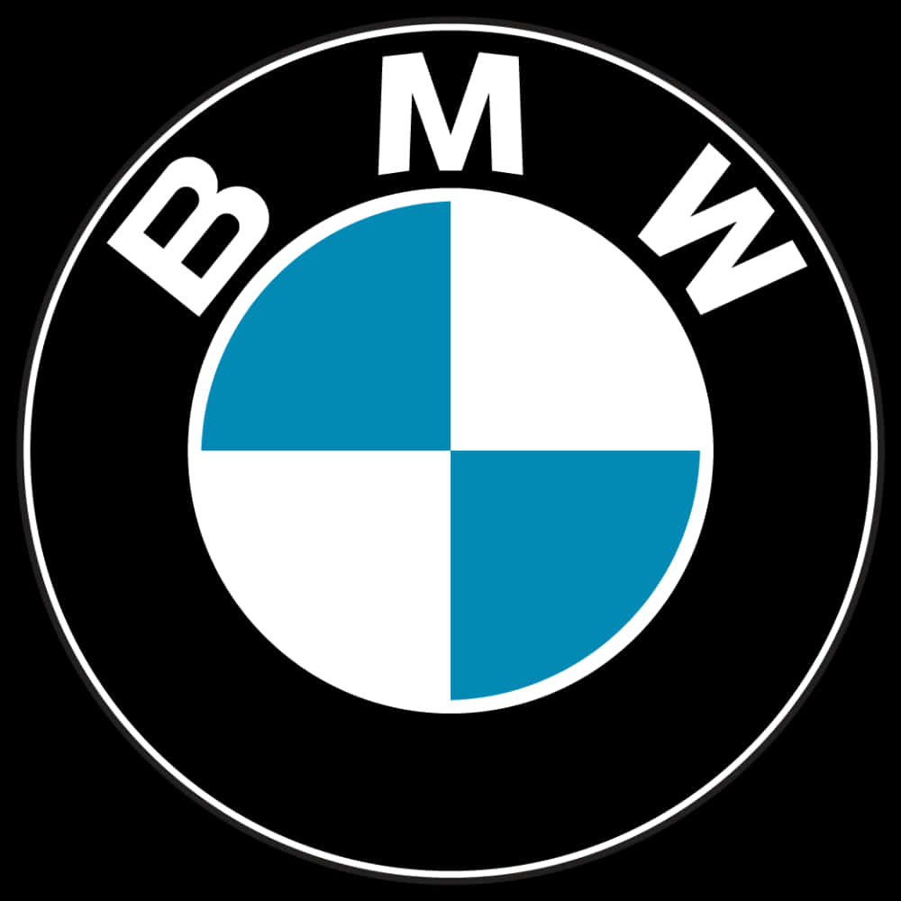 B M W Logo Black Background PNG image