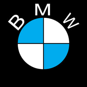 B M W Logo Black Blue White PNG image