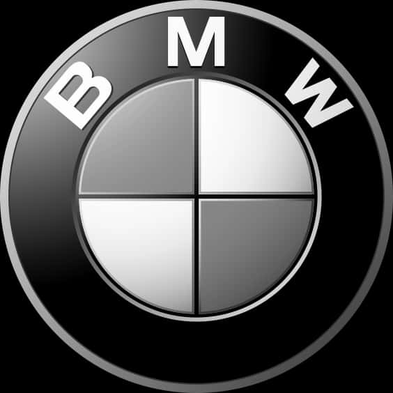 B M W Logo Blackand White PNG image