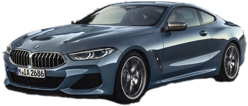 B M W8 Series Coupe Side View PNG image