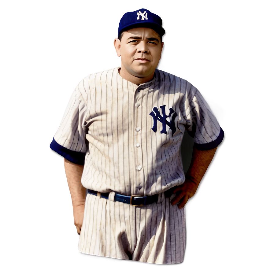 Babe Ruth Baseball Card Png Tnl PNG image