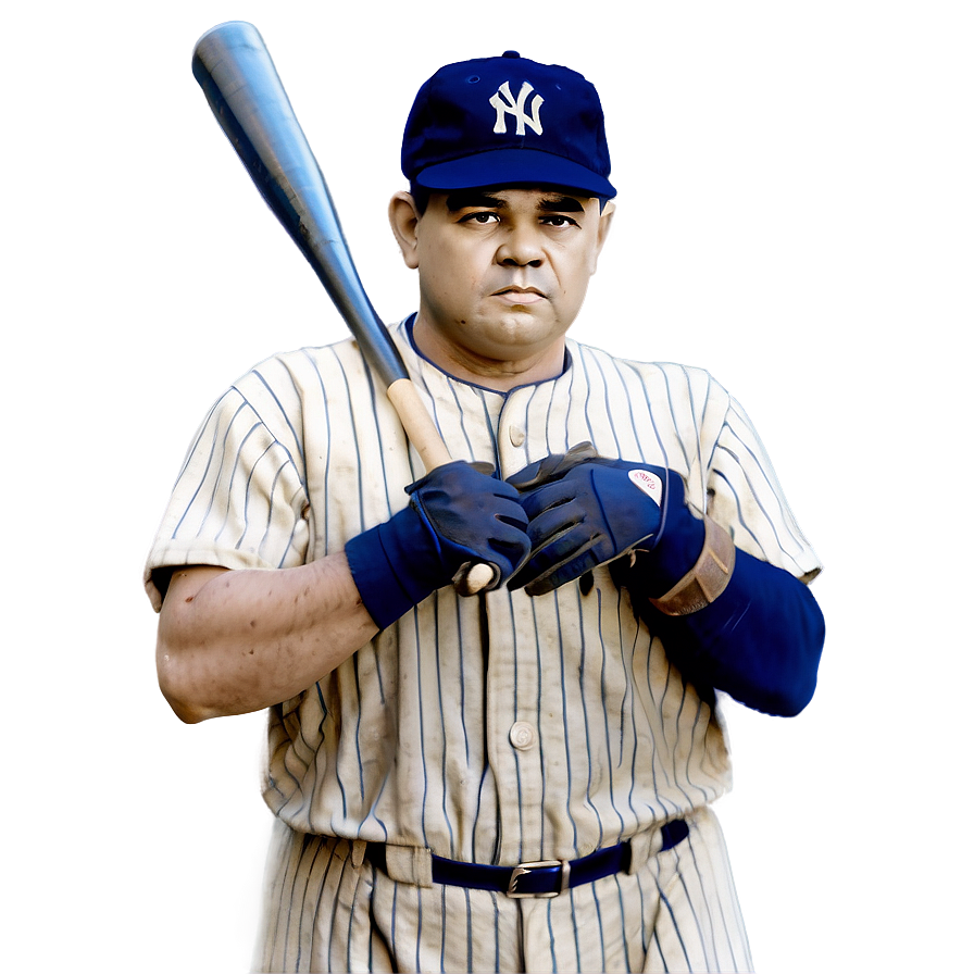 Babe Ruth In Action Png 06242024 PNG image