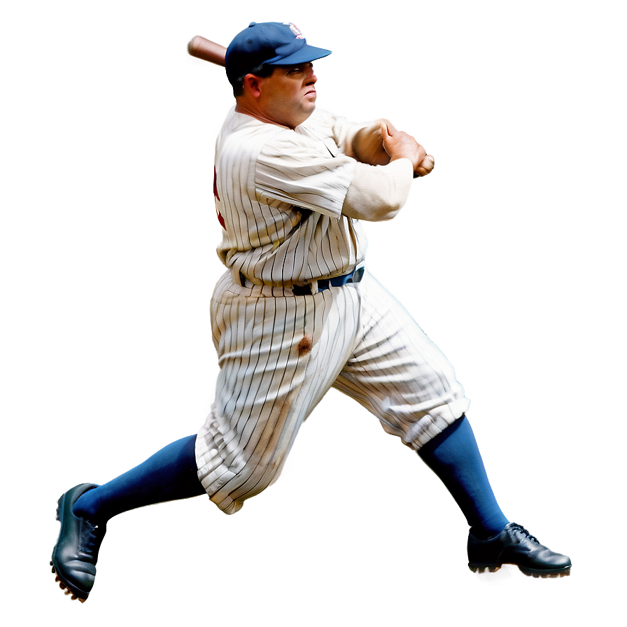 Babe Ruth In Action Png Xyb23 PNG image