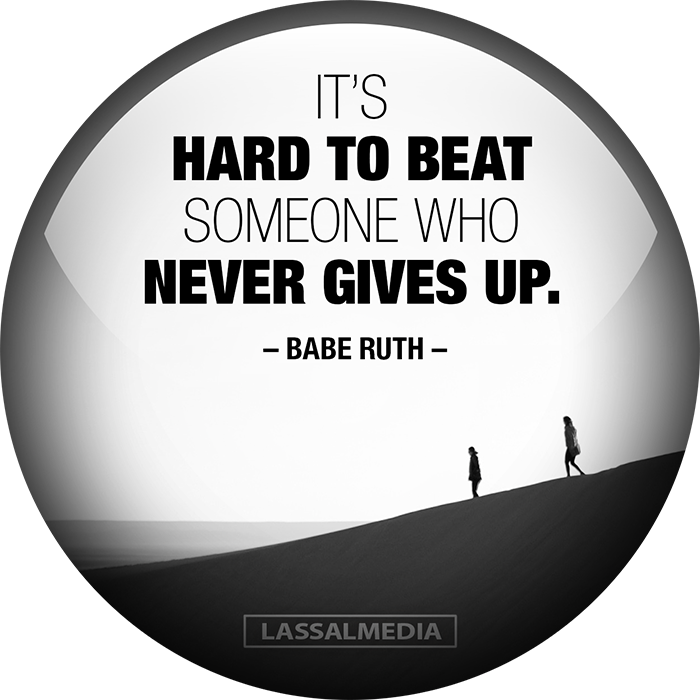 Babe Ruth Inspirational Quote PNG image