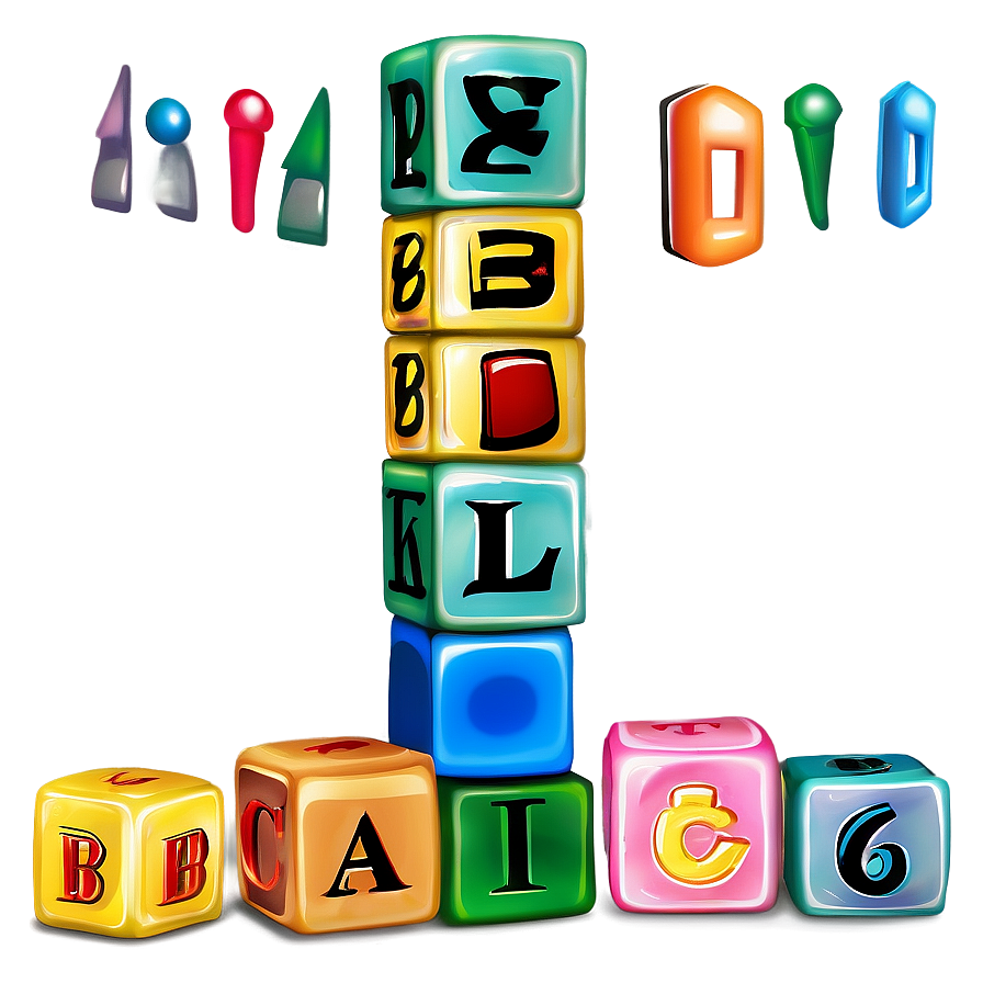 Baby Blocks With Letters Png 78 PNG image