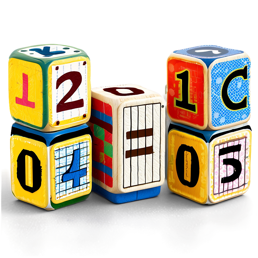 Baby Blocks With Numbers Png 2 PNG image