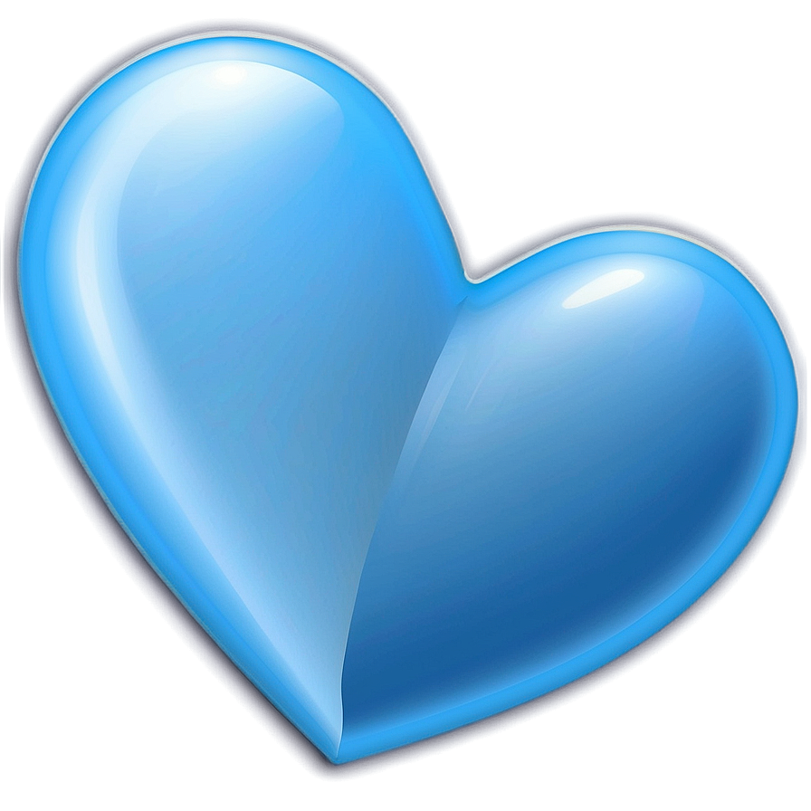 Baby Blue Heart Icon Png 70 PNG image