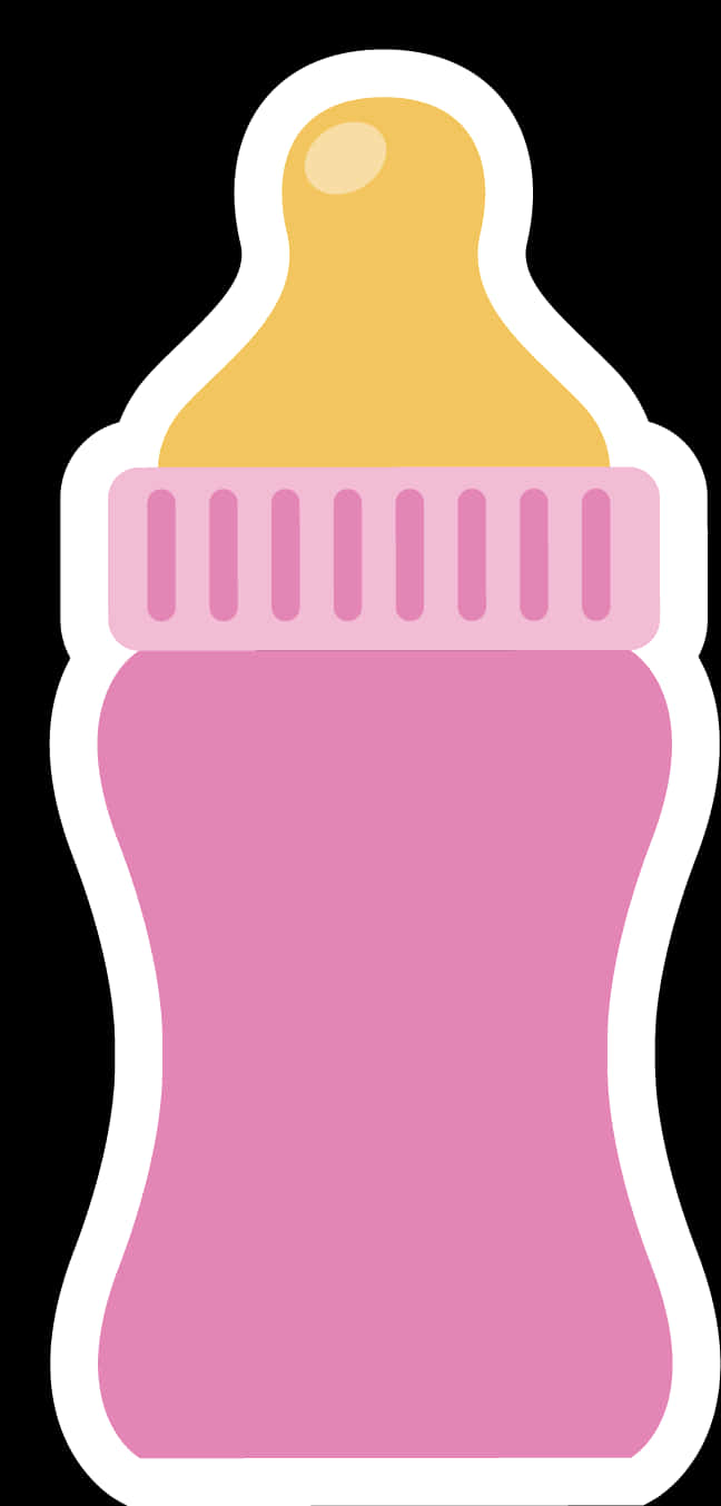 Baby Bottle Icon Pink PNG image