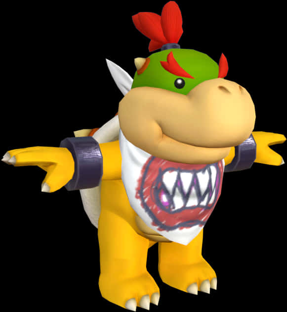 Baby_ Bowser_ Character_ Render PNG image