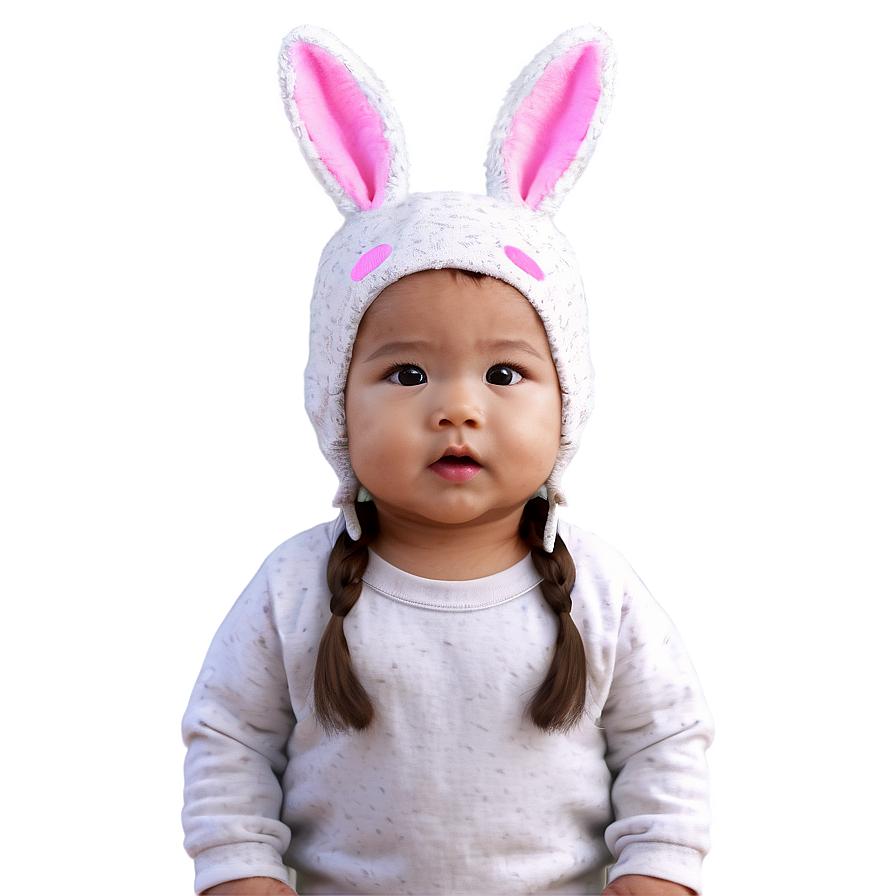 Baby Bunny Hat Cute Png Bvg PNG image