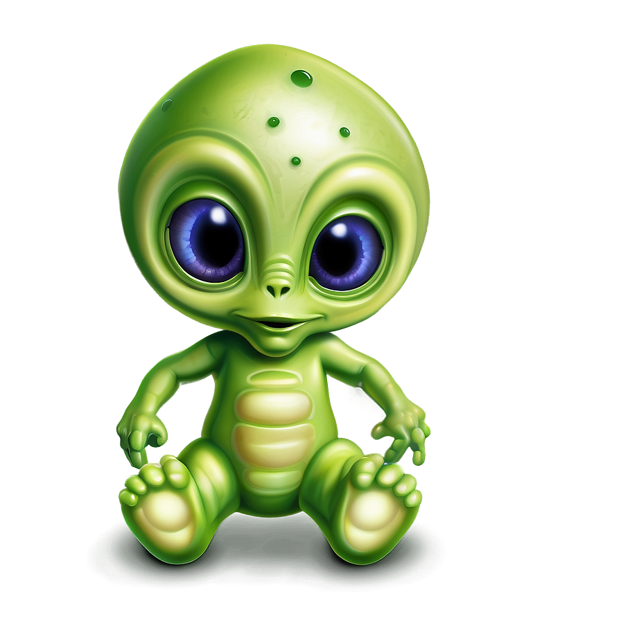 Baby Cartoon Alien Png Ink60 PNG image