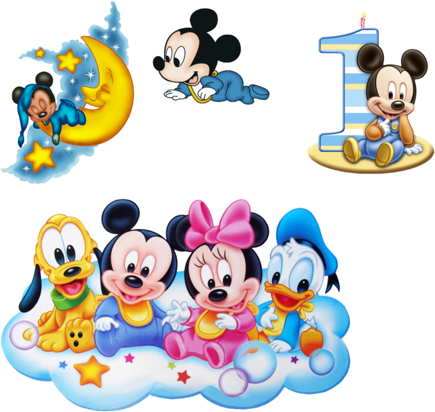 Baby Disney Characters Celebration PNG image