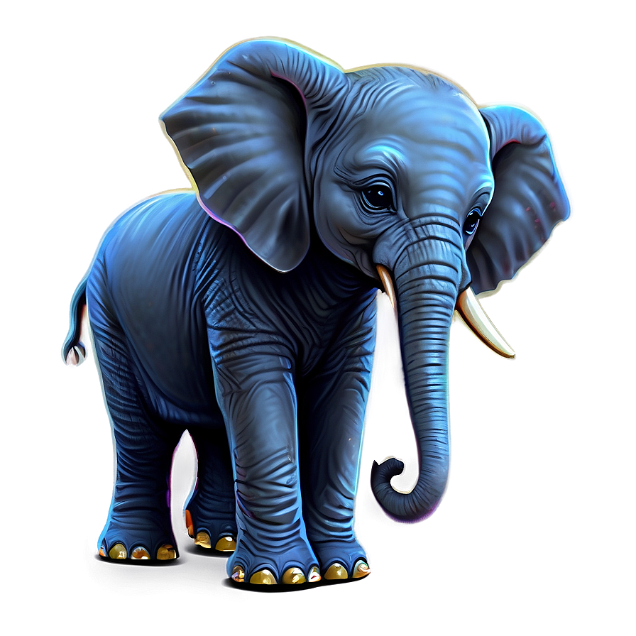 Baby Elephant Cartoon Png Hhr57 PNG image