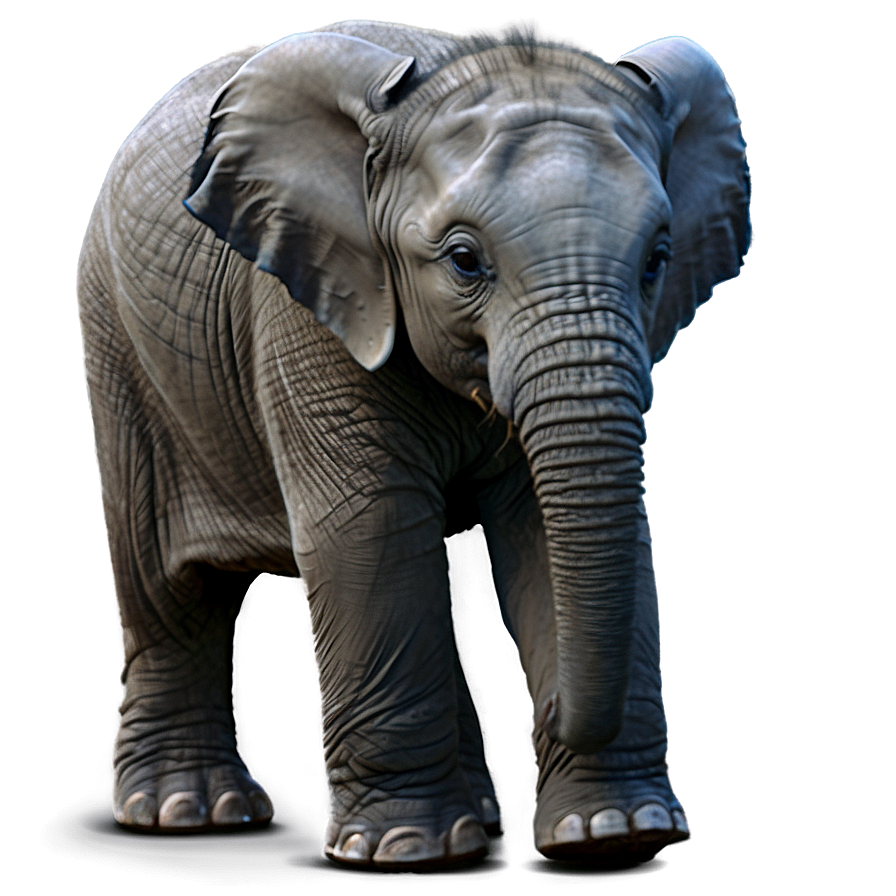 Baby Elephant Learning To Walk Png Lrr PNG image