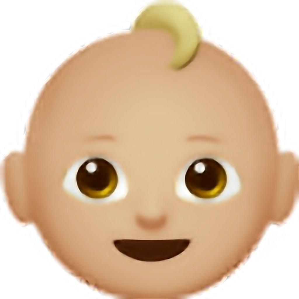 Baby Emoji Smiling Face PNG image