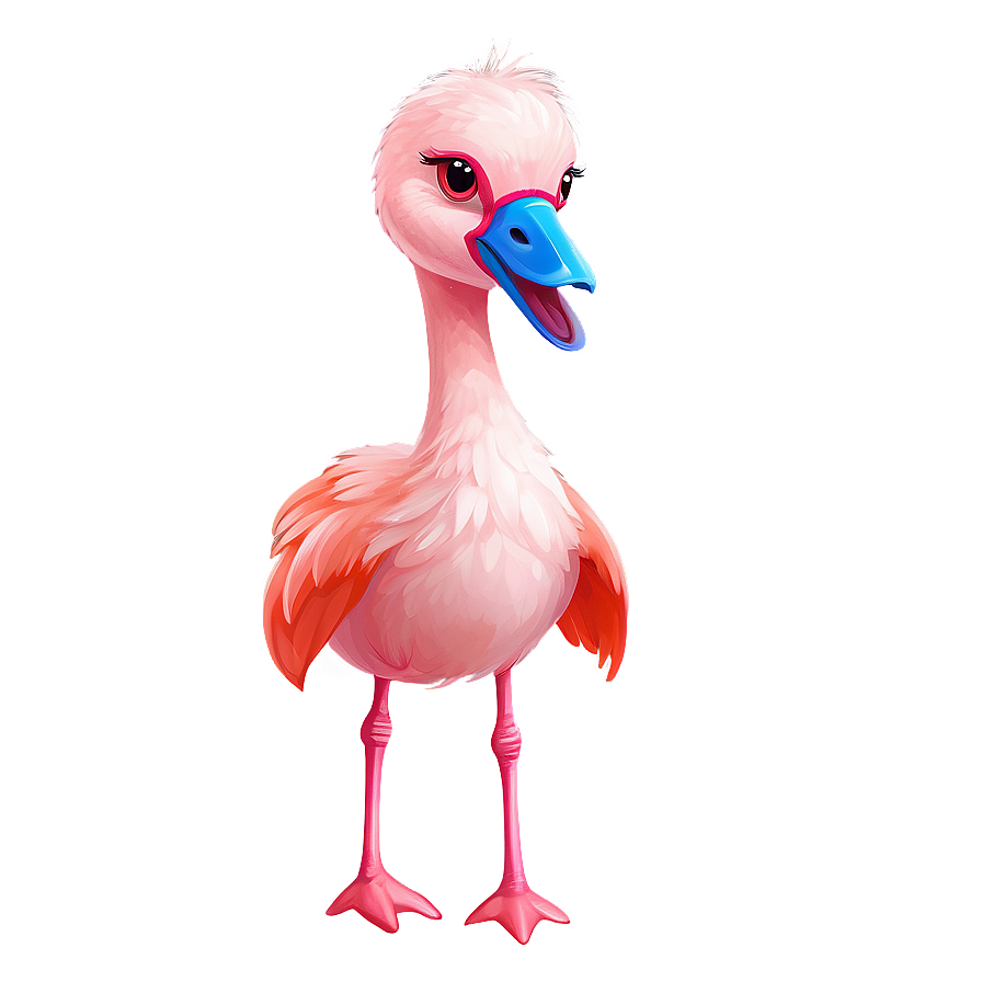 Baby Flamingo Cute Png Sil85 PNG image