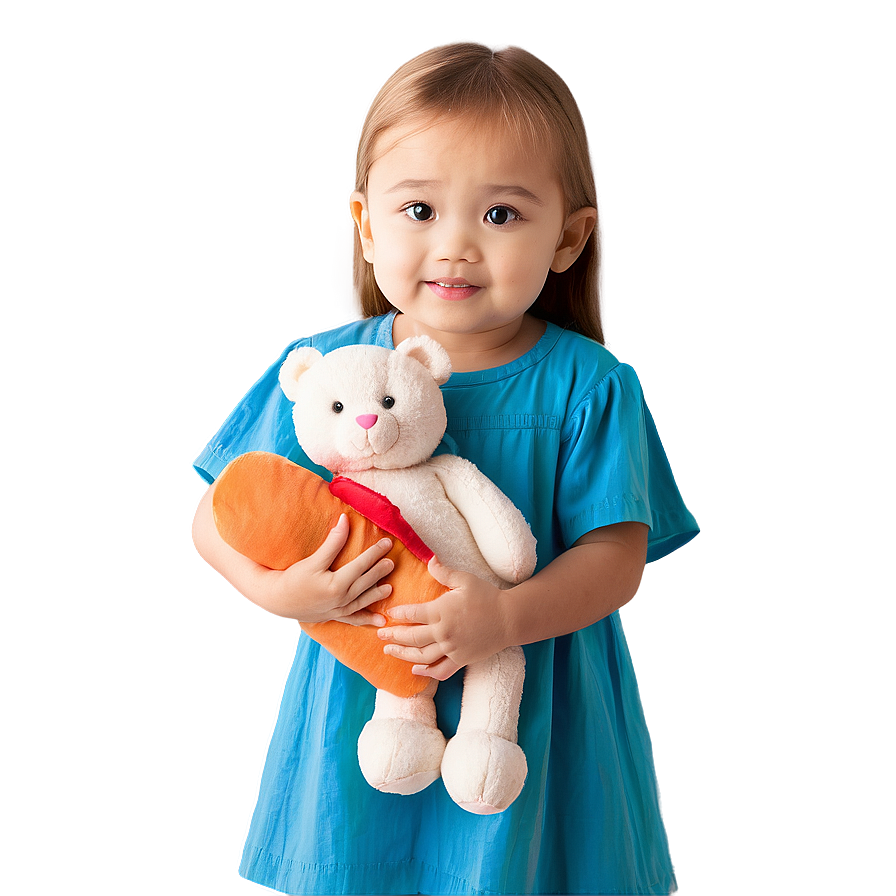 Baby Girl Holding Toy Png Jew70 PNG image