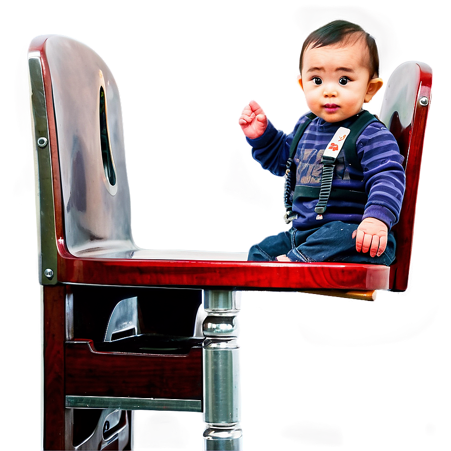 Baby In High Chair Png 05032024 PNG image