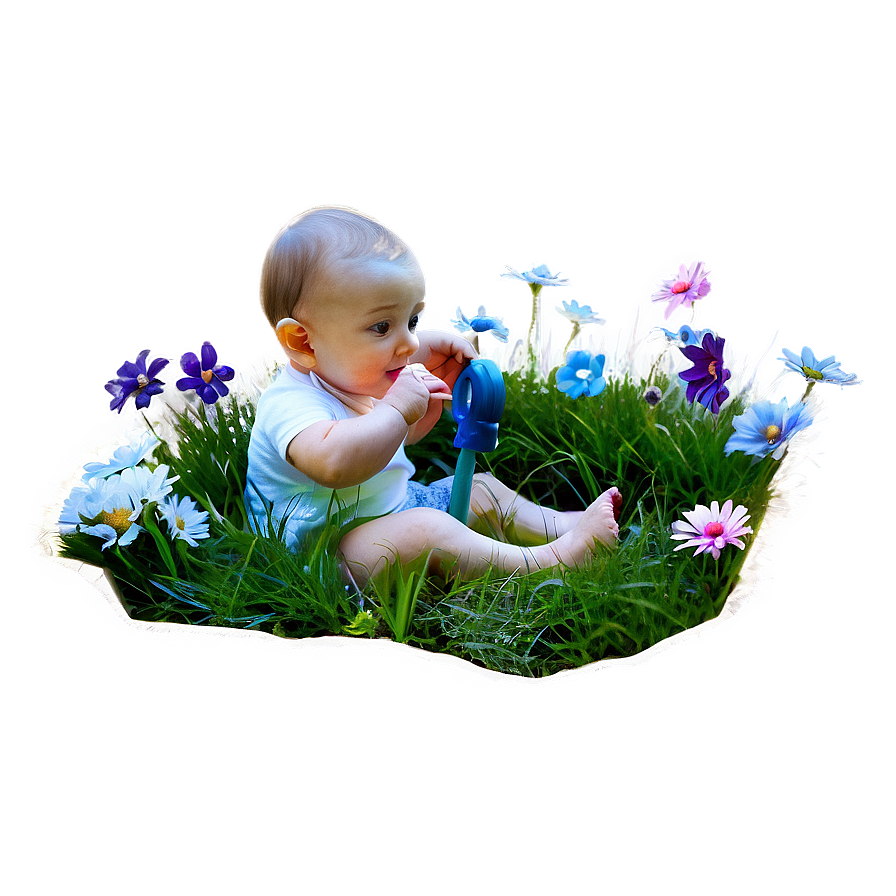 Baby In Nature Png Mgb63 PNG image